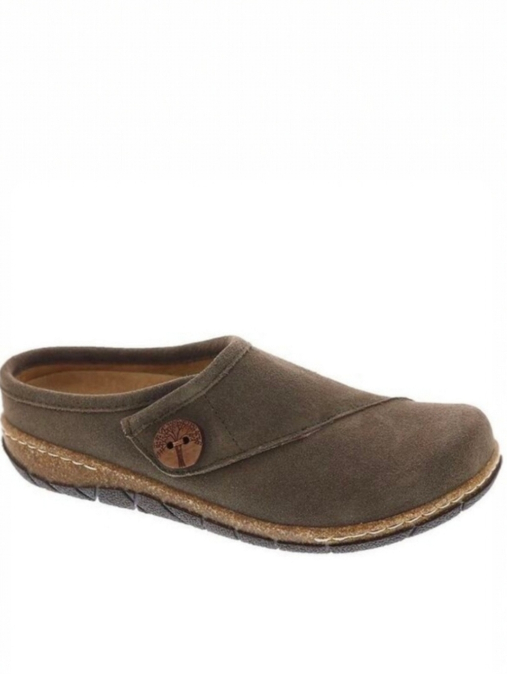 Earth Shoes Ezra Suede Clogs, Taupe No Box